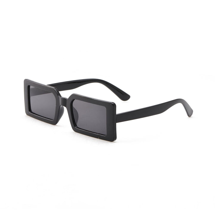 Dame kvadratisk solbrille med moderne gjennomsiktig ramme Skanto