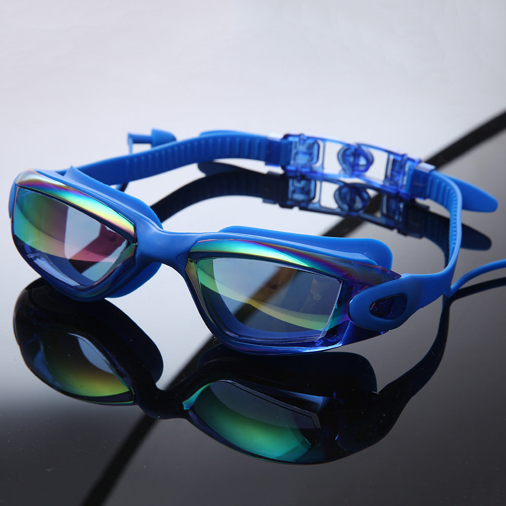 Premium svømmebrille sett med justerbart hodebånd og beskyttelseshatt Skanto