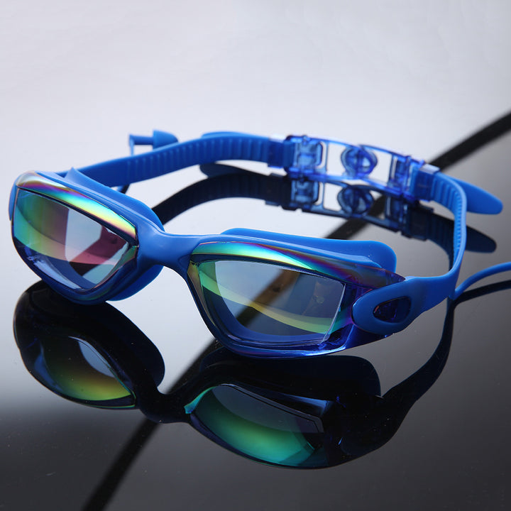 Premium svømmebrille sett med justerbart hodebånd og beskyttelseshatt Skanto