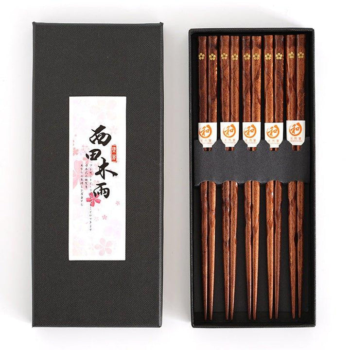 Japanske Gyldne Sakura Tre Spisepinner Sett | Skanto