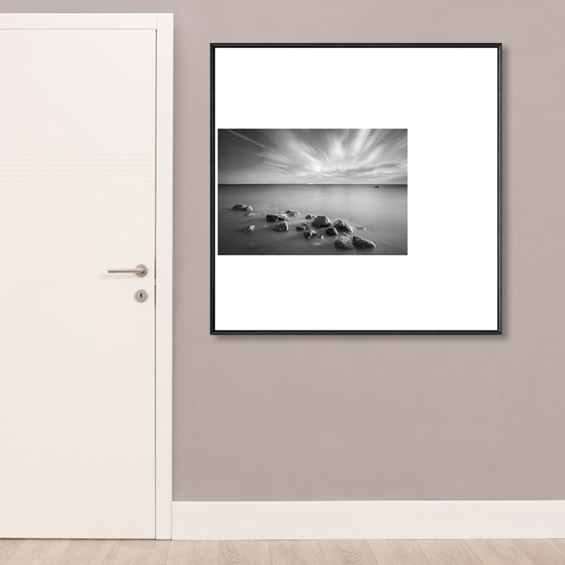 Norvo | Mørk Retro Veggkunst Fototrykk Landskap Lerret for Soverom, Flere Størrelsesalternativer