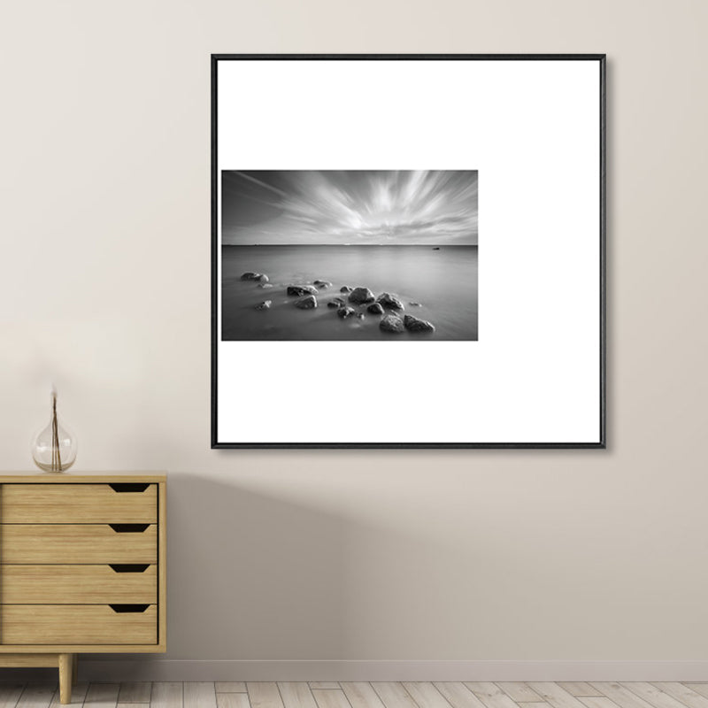 Norvo | Mørk Retro Veggkunst Fototrykk Landskap Lerret for Soverom, Flere Størrelsesalternativer