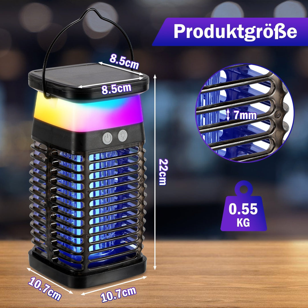 Solar Myggavstøtende Lampe UV Lys Mygg Lampe RGB | Skanto