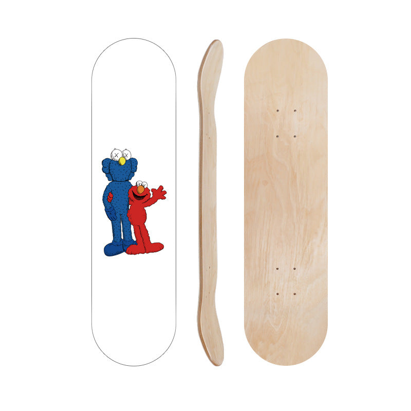 Tegneserieinspirert skate dekk Skanto