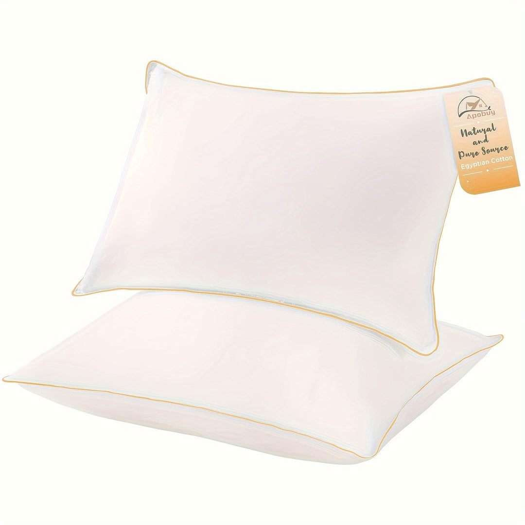 Kjølepute for søvn – Luksus hotellkvalitet med 3D microfiber fyll og pustende trekk – Ideell for side-, rygg- og mage-sovne, dronningstørrelse | Skanto