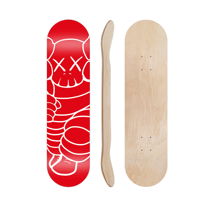 Tegneserieinspirert skate dekk Skanto