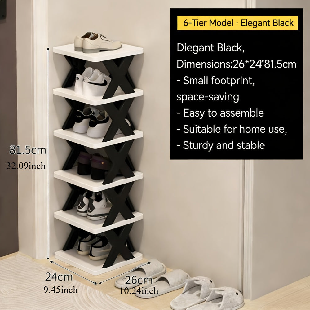 Narrow Shoe Rack Tower | Skanto