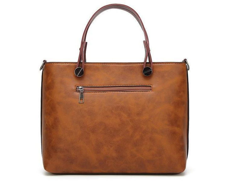 Cera - Dobbel Frontlomme Vintage Tote Håndveske | Skanto
