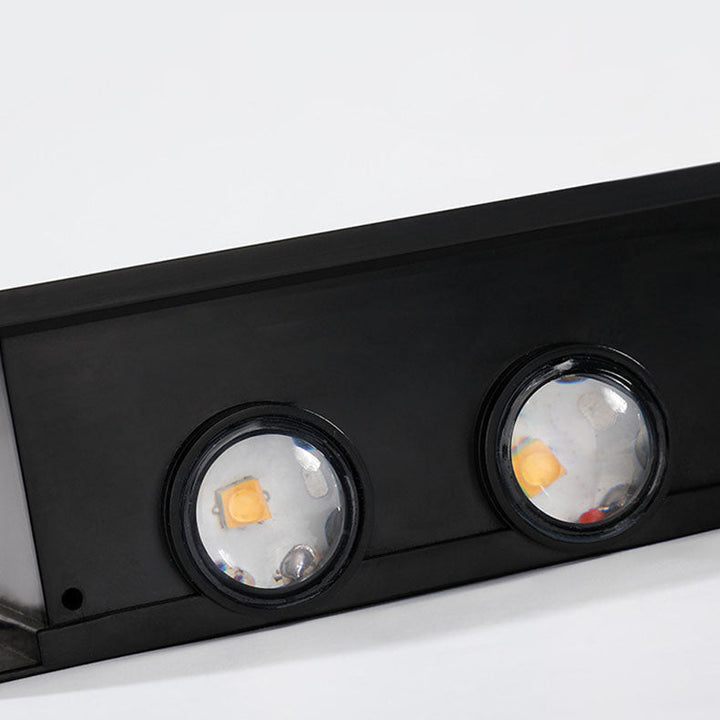 Skanto | Moderne Enkelhet Sol Vannavstøtende Rektangulær ABS PMMA LED Vegglampe For Utendørs Patio