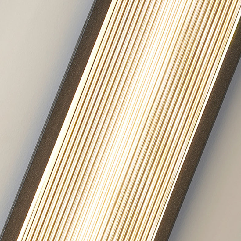 Moderne Minimalistisk Vanntett Rektangulær Rustfritt Stål Akryl LED Vegglygte Lampe For Utendørs Patio | Skanto