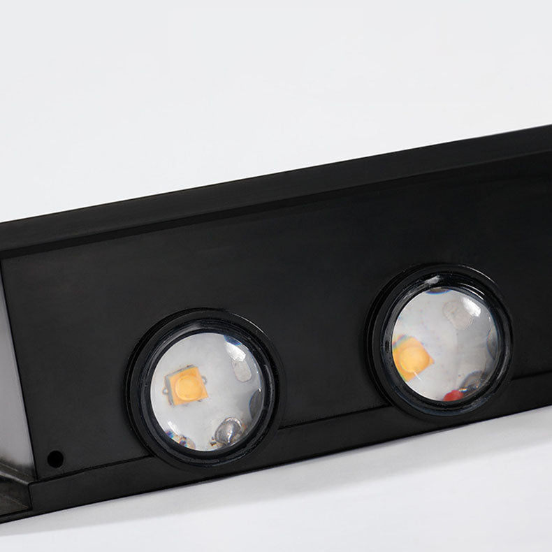 Norvo | Modern Simplicity Solarlampe Vanntett Rektangulær ABS PMMA LED Vegglampe For Utendørs Patio