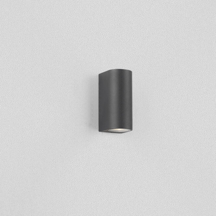 Moderne Enkle Utendørs Vannavstøtende Aluminium Glassylinder 2-Lykt Vegglampe | Skanto