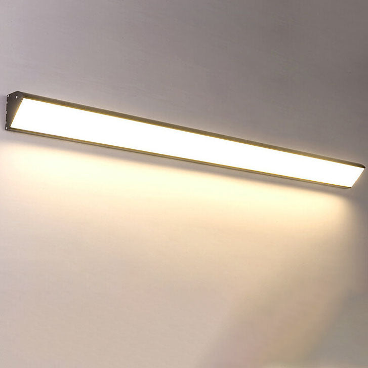 Moderne, lang LED-vegglampe for utendørs bruk, laget av aluminium og akryl, vanntett, med lang stang, for utendørs bruk