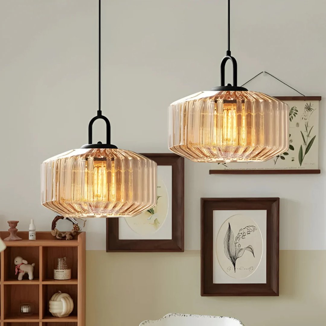 Skanto | Retro Farget Glass Pendellampe