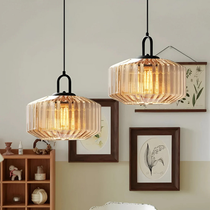 Skanto | Retro Farget Glass Pendellampe