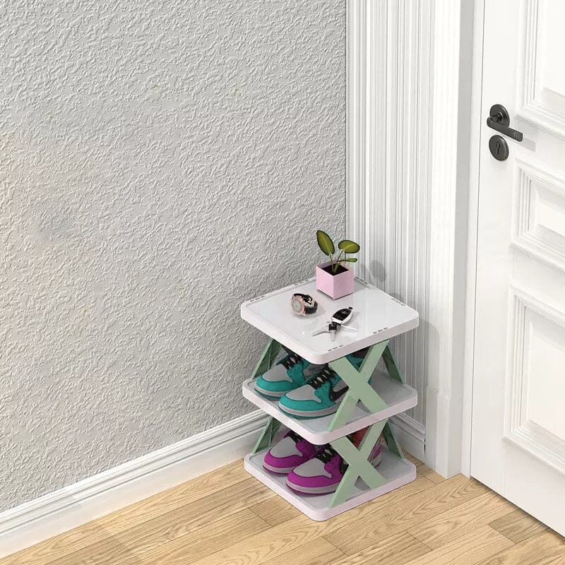 Foldbar Multi-Lags Skoholder, Skoplassering Hylle Organiser | Skanto