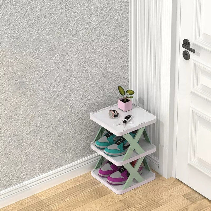 Foldbar Multi-Lags Skoholder, Skoplassering Hylle Organiser | Skanto