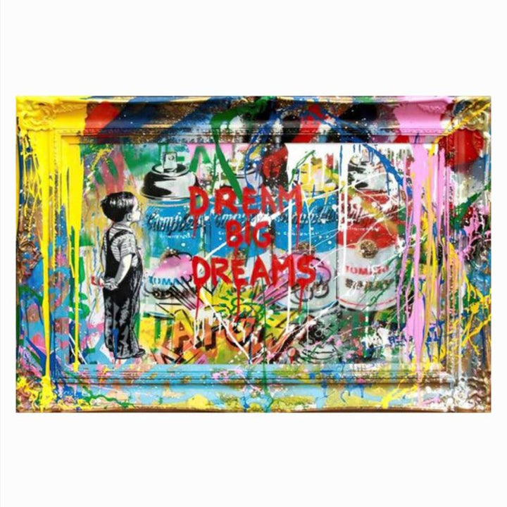 Gatekunst popgraffiti – lerretsbilde