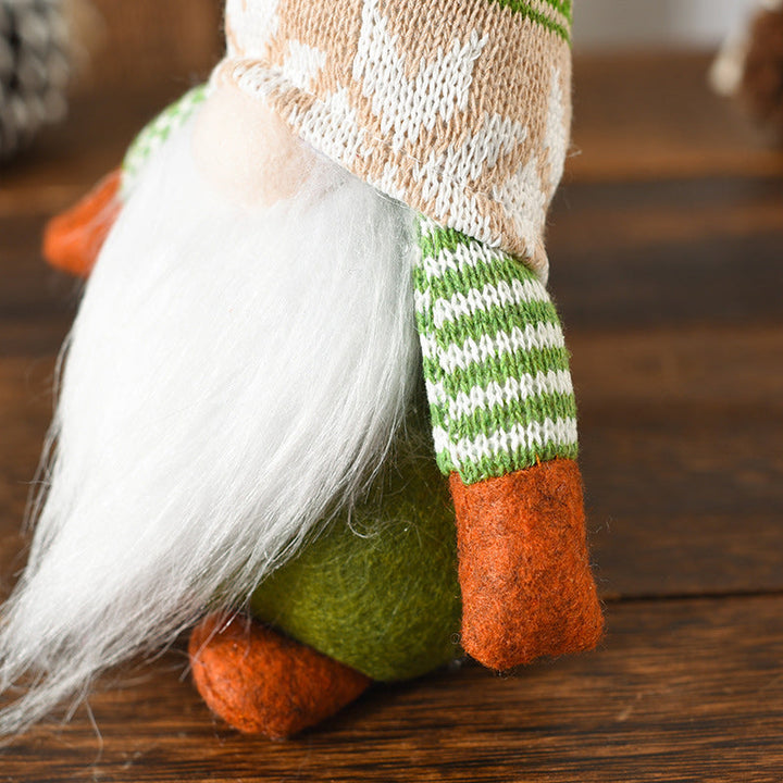 Skanto | Julegrønn Ansiktsløs Gammel Mann Alf Figurine