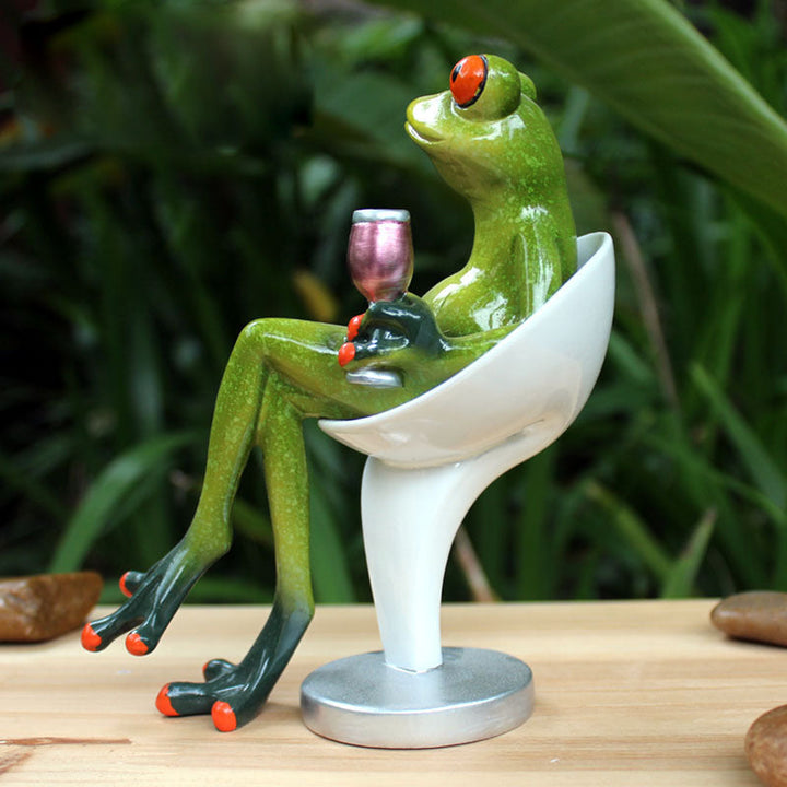 Skanto | Festival Frog Resin Crafts Frog Pastoral Ornament