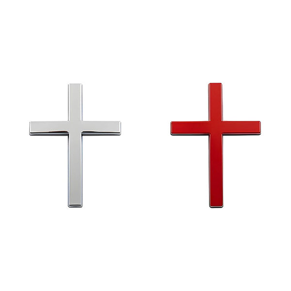 Skanto | ️ 3D Kryss Metall Jesus Kristus Kors Merke StickerBil Anti-Scratch Sticker
