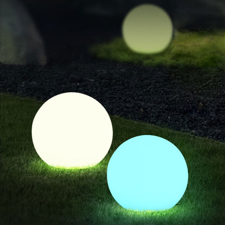 Solar vanntett PE sfærisk LED utendørs dekorativ plenlampe | Skanto