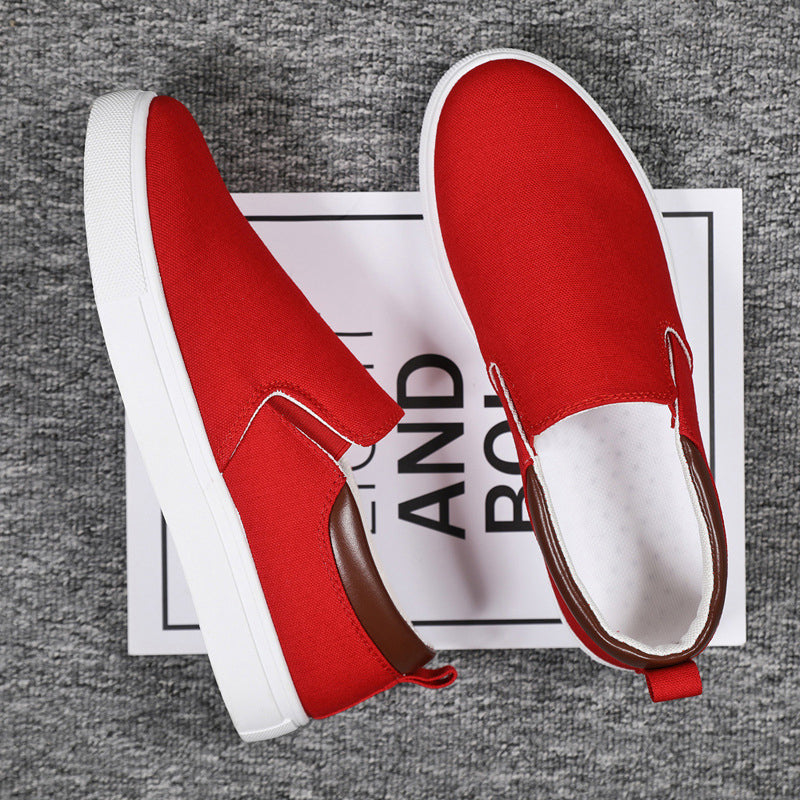 Skanto | Slip-On Sko laget av lerret for menn