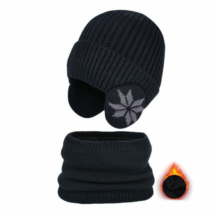 Skanto | Vinter Beanie Hue Skjerf Sett Varm Strikket Hue