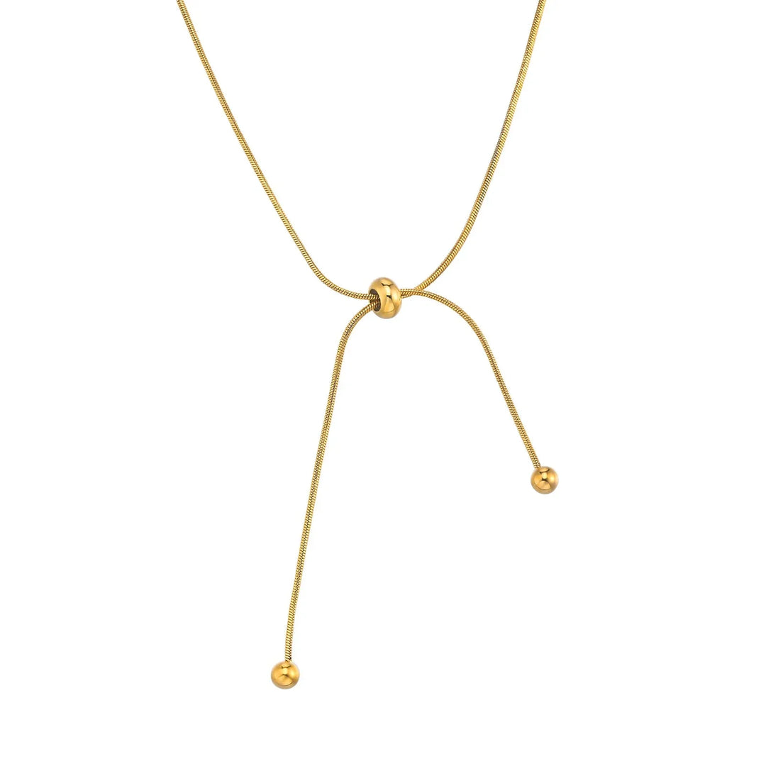 Skanto | 18k justerbar dusk slange halskjede