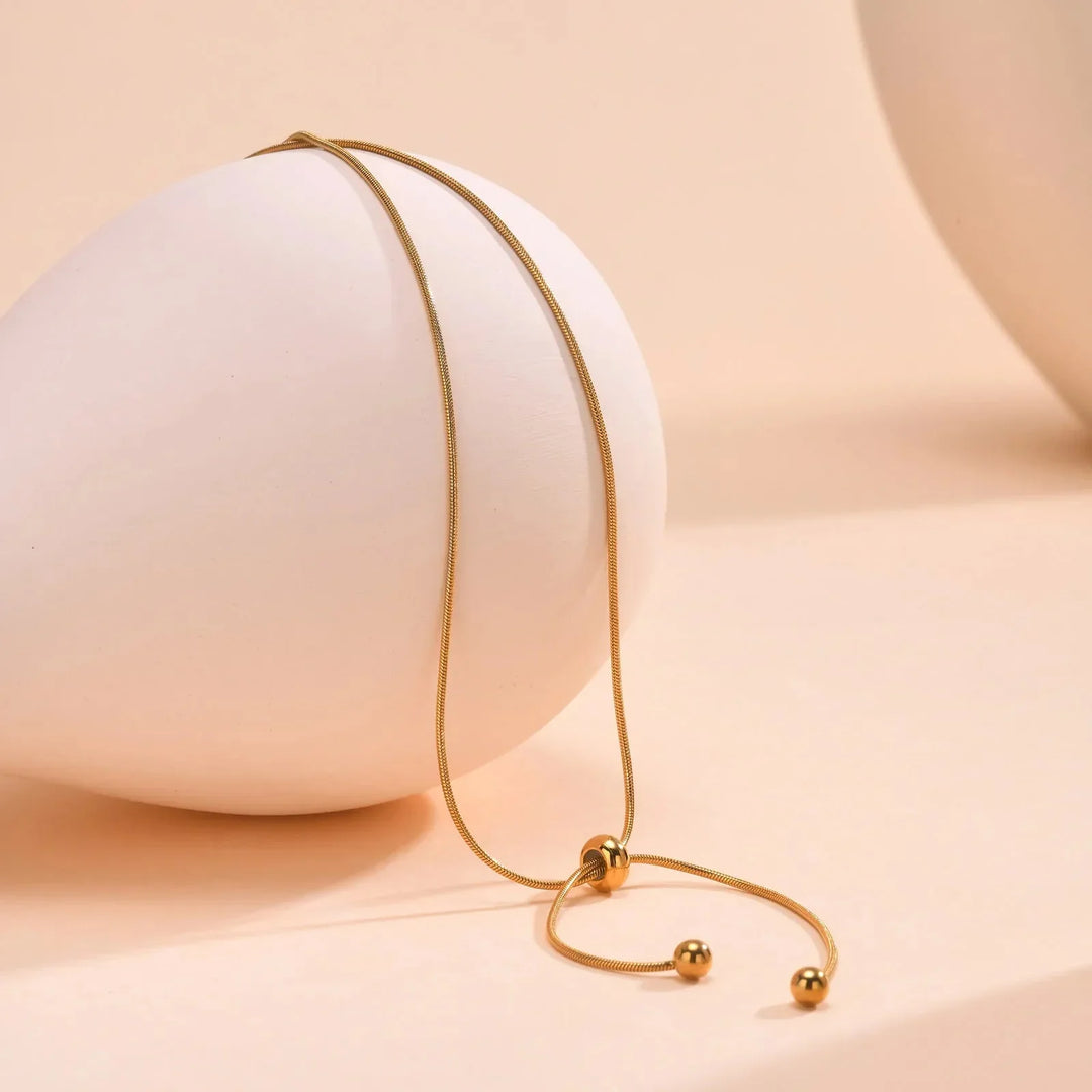 Skanto | 18k justerbar dusk slange halskjede