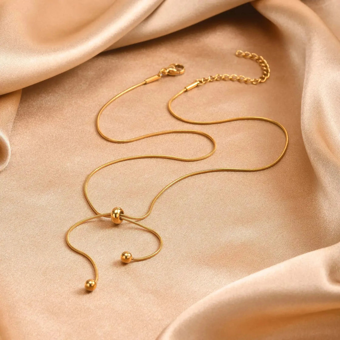 Skanto | 18k Justerbar Frynse Slangesmykke