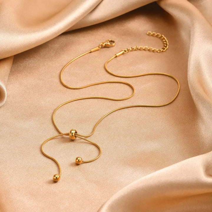 Skanto | 18k Justerbar Frynse Slangesmykke