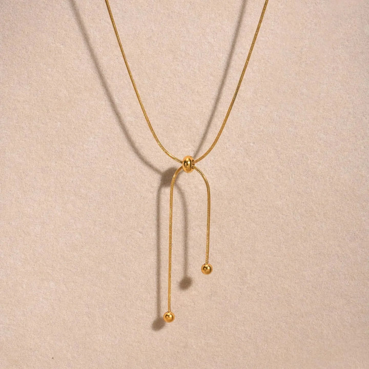 Skanto | 18k justerbar dusk slange halskjede
