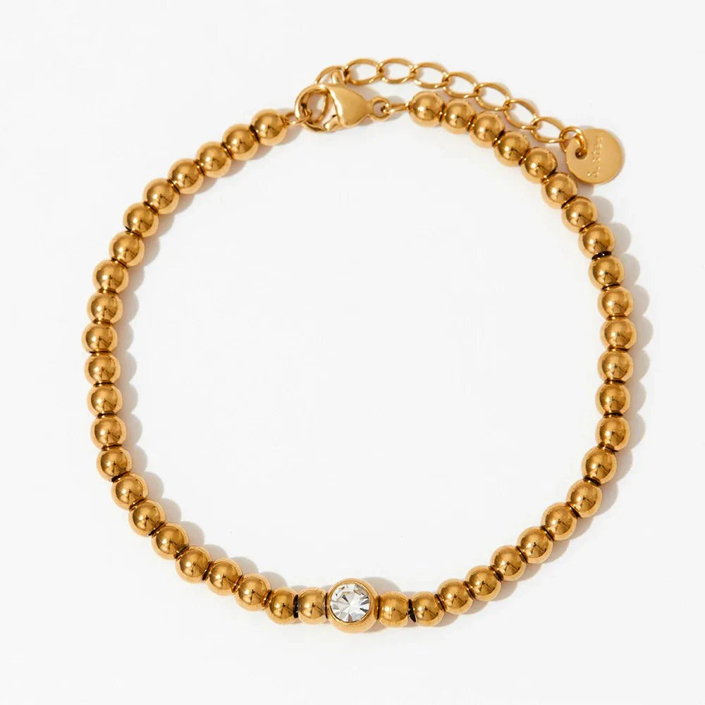 Skanto | 18k Perlede Diamant Senter Halssmykke og Armbånd