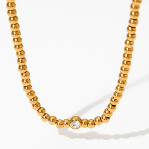 Skanto | 18k Perlede Diamant Senter Halssmykke og Armbånd