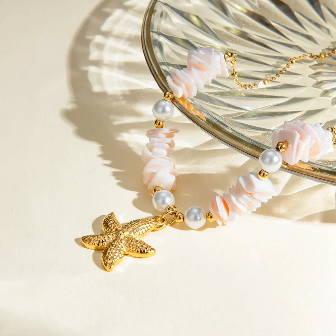 Skanto | 18k Boho Oceanic Sjøskjell Halssmykker