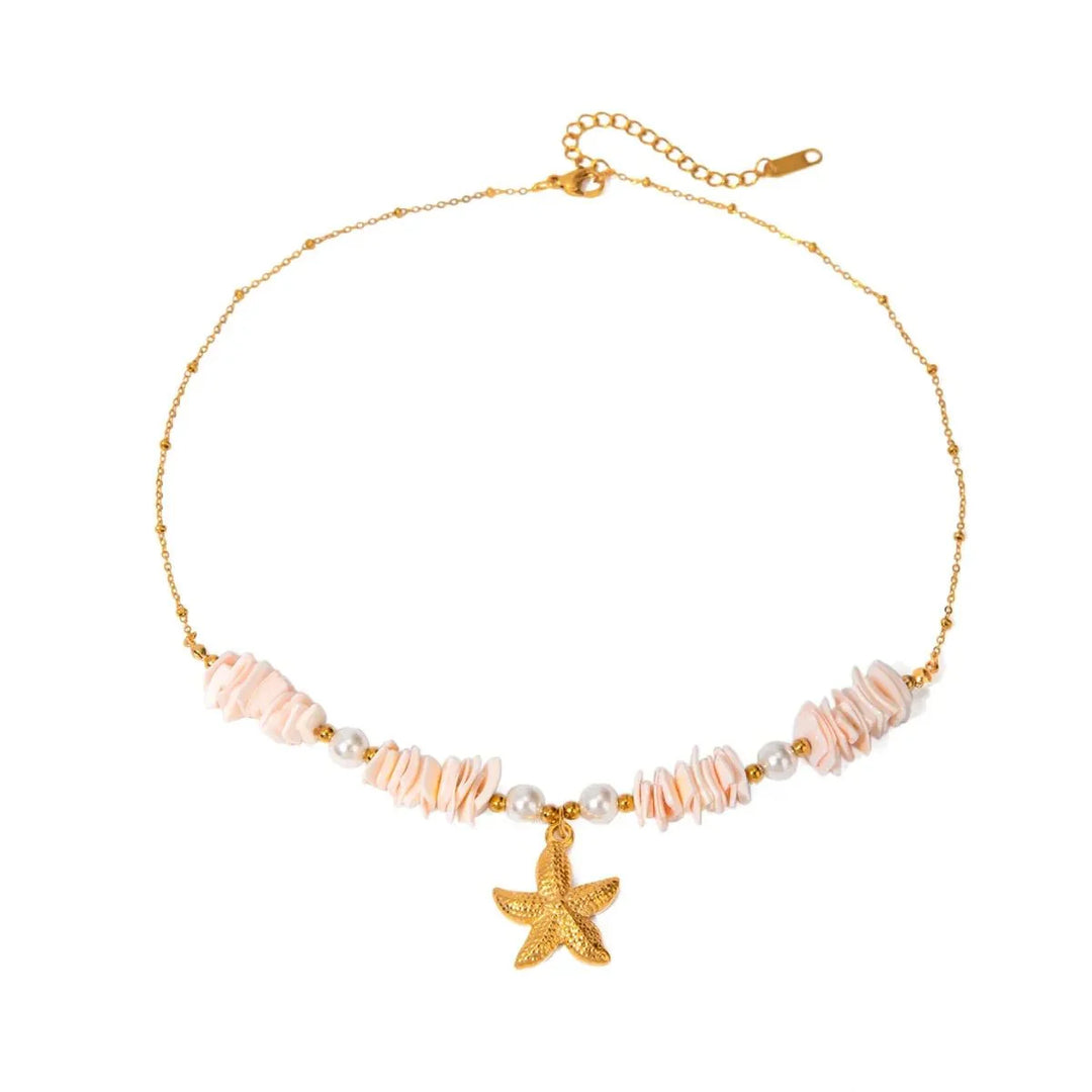 Skanto | 18k Boho Oceanic Sjøskjell Halssmykker