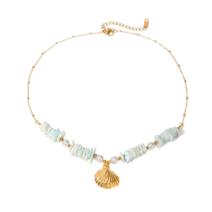 Skanto | 18k Boho Oceanic Sjøskjell Halssmykker