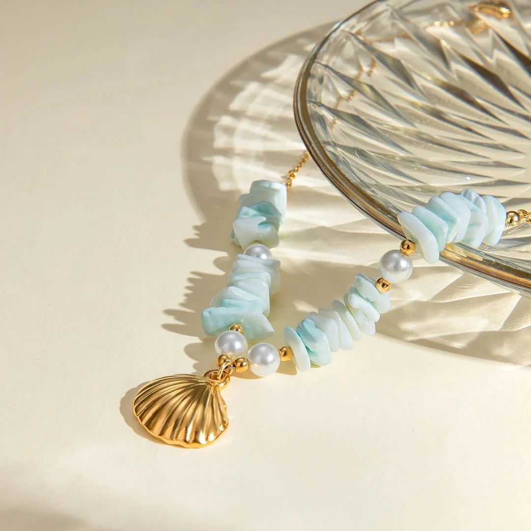 Skanto | 18k Boho Oceanic Sjøskjell Halssmykker