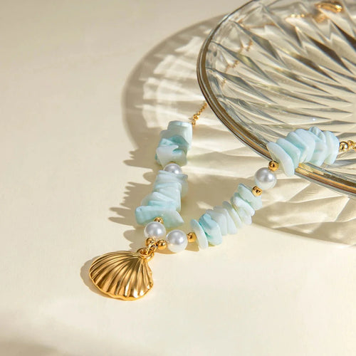Skanto | 18k Boho Oceanic Sjøskjell Halssmykker