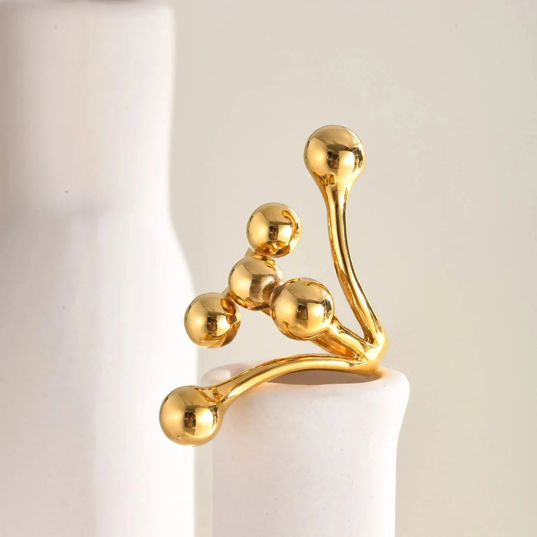 Skanto | 18k Bold Laget Kule Wrap Ring