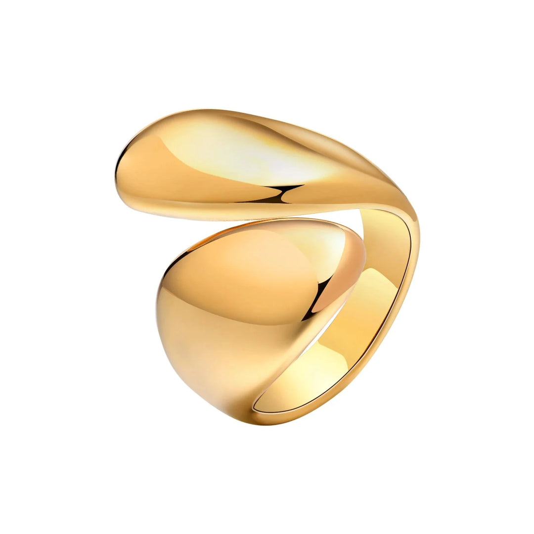 Skanto | 18k Chunky Dråpe Innviklet Ring