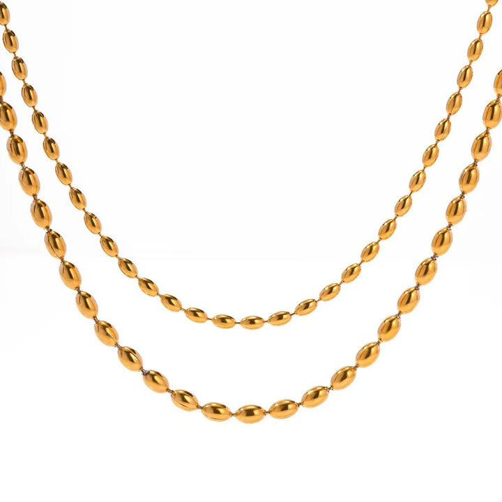 Skanto | 18k Laget Gull Perlekjede
