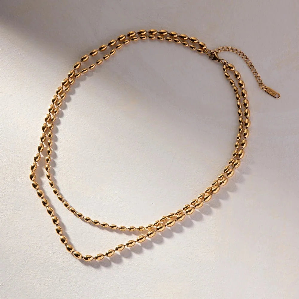 Skanto | 18k Laget Gull Perlekjede