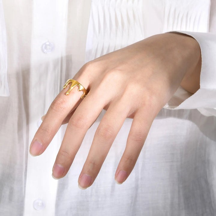 Skanto | 18k Minimal Smeltende Ring