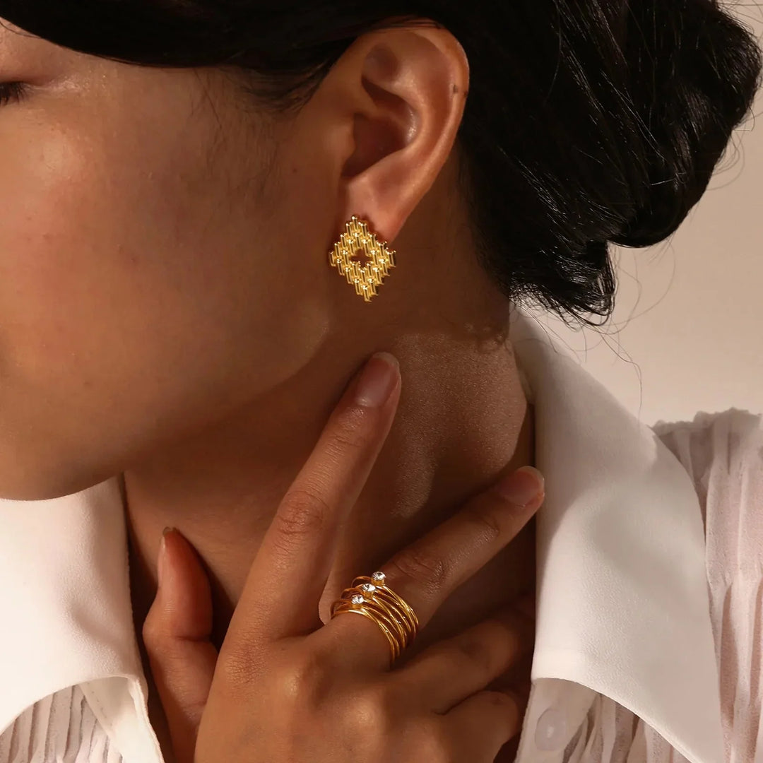 Skanto | 18k Flerlags Tre-diamantringer