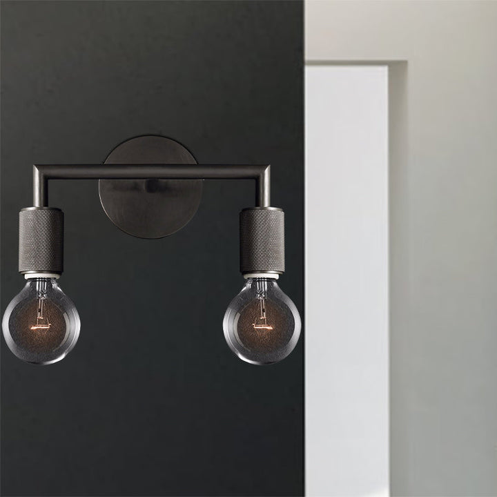 Skanto | Vegglampe Messing Metall Dobbel Lyspære Vegglampe