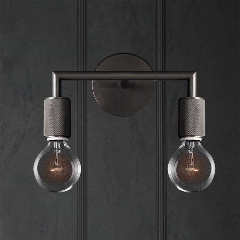 Skanto | Vegglampe Messing Metall Dobbel Lyspære Vegglampe