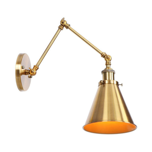 Skanto | Jern Messing Vegglys Med Skjell/Horn/Kjegle Enkelt 6