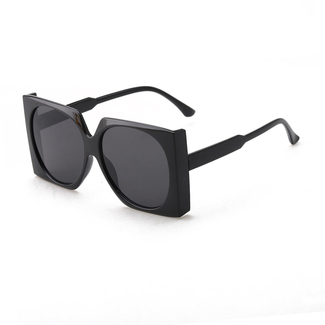 Dame Oversized solbriller i elegant ramme Skanto